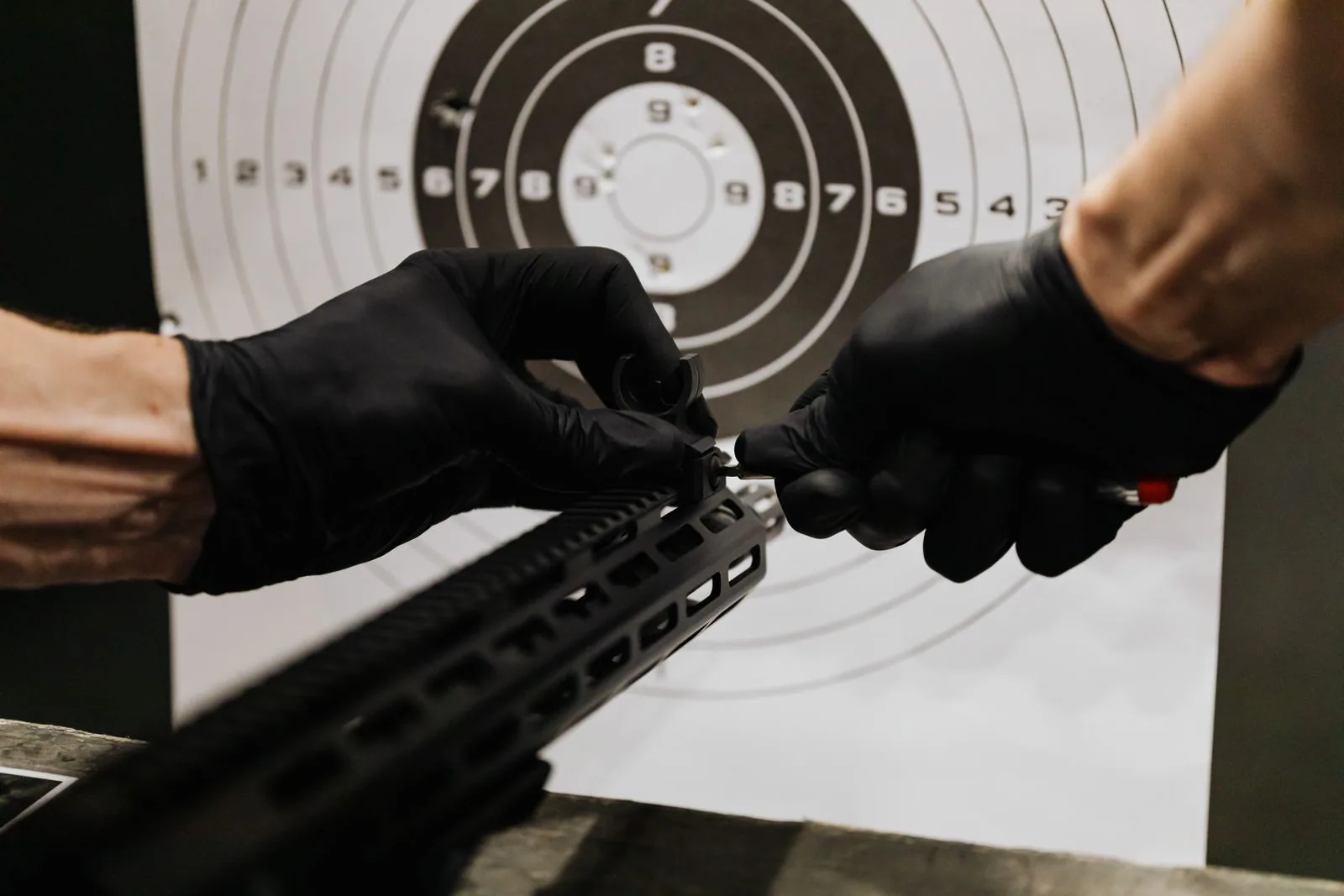 do you need a chronograph - a precision rifle set up in front of a target
