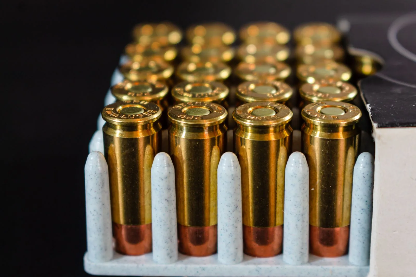 reloading data backup - a boxed set of loaded rifle cartridges